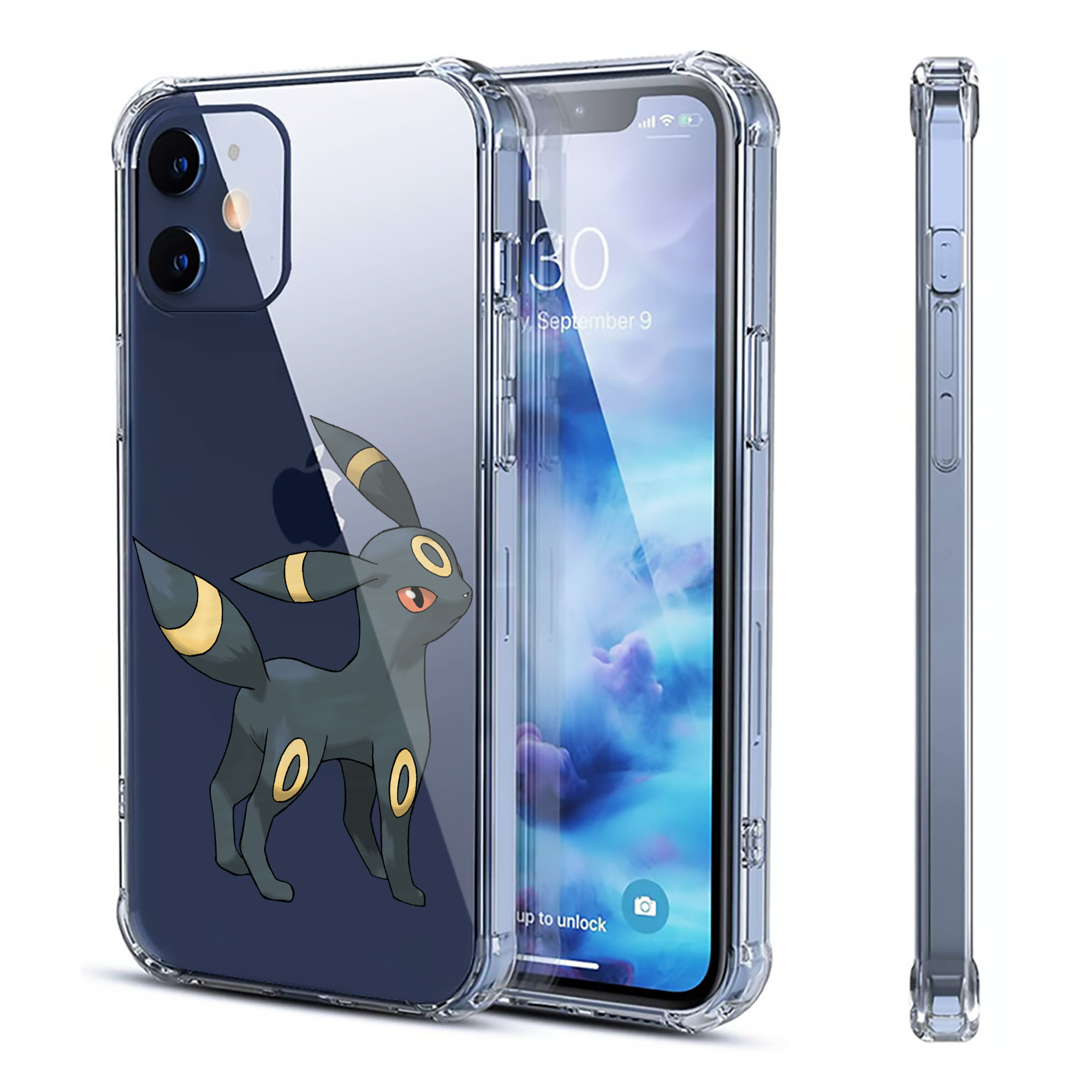 （画像用） ポケットモンスター Pokémon 【iPhone 12シリーズ対応】透明スマホケース（クリアソフトケース）